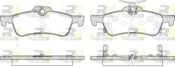 Roadhouse 2862.12 - Kit pastiglie freno, Freno a disco autozon.pro