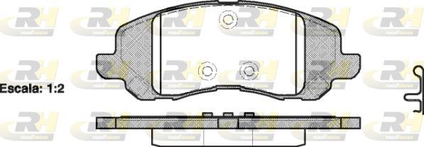 Roadhouse 2804.20 - Kit pastiglie freno, Freno a disco autozon.pro