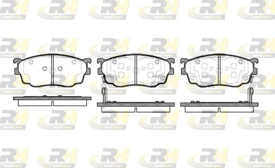 Roadhouse 2800.02 - Kit pastiglie freno, Freno a disco autozon.pro