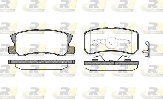 Roadhouse 2803.02 - Kit pastiglie freno, Freno a disco autozon.pro