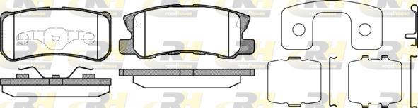 Roadhouse 2803.12 - Kit pastiglie freno, Freno a disco autozon.pro