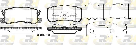 Roadhouse 2803.22 - Kit pastiglie freno, Freno a disco autozon.pro