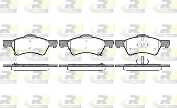 Roadhouse 2810.02 - Kit pastiglie freno, Freno a disco autozon.pro