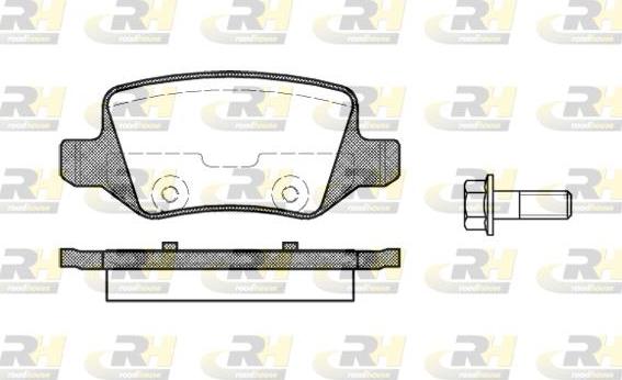 Roadhouse 2818.00 - Kit pastiglie freno, Freno a disco autozon.pro