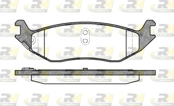 Roadhouse 2885.04 - Kit pastiglie freno, Freno a disco autozon.pro