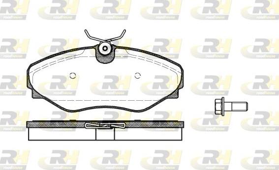 Roadhouse 2834.20 - Kit pastiglie freno, Freno a disco autozon.pro