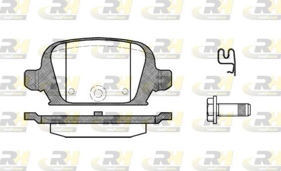 Roadhouse 2835.02 - Kit pastiglie freno, Freno a disco autozon.pro