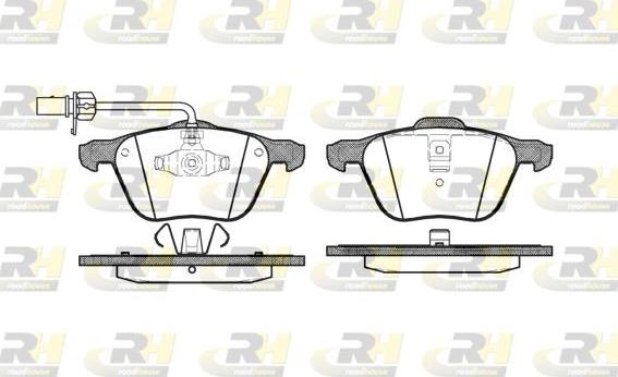 Roadhouse 2836.02 - Kit pastiglie freno, Freno a disco autozon.pro