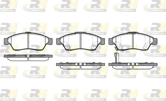 Roadhouse 2875.01 - Kit pastiglie freno, Freno a disco autozon.pro