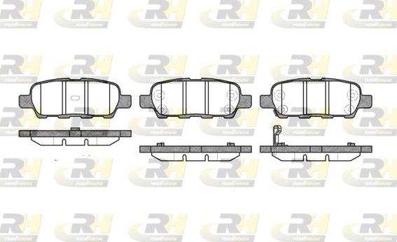 Roadhouse 2876.01 - Kit pastiglie freno, Freno a disco autozon.pro