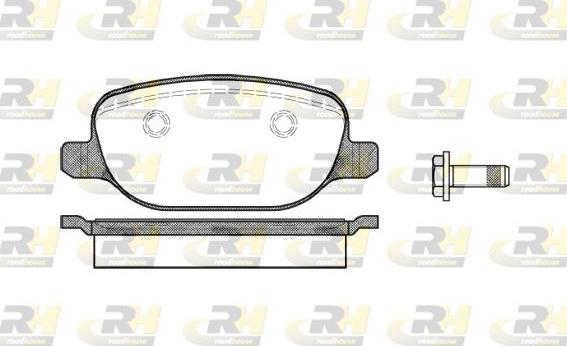 Roadhouse 2878.00 - Kit pastiglie freno, Freno a disco autozon.pro