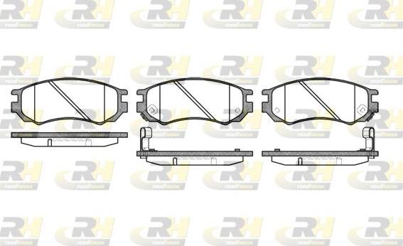 Roadhouse 2395.02 - Kit pastiglie freno, Freno a disco autozon.pro