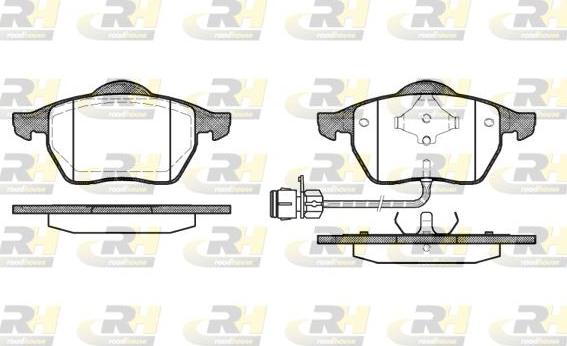 Roadhouse 2390.02 - Kit pastiglie freno, Freno a disco autozon.pro