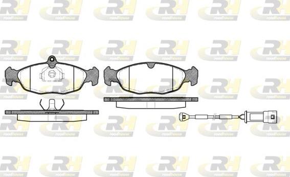 Roadhouse 2393.02 - Kit pastiglie freno, Freno a disco autozon.pro