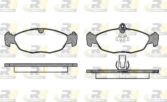 Roadhouse 2393.30 - Kit pastiglie freno, Freno a disco autozon.pro