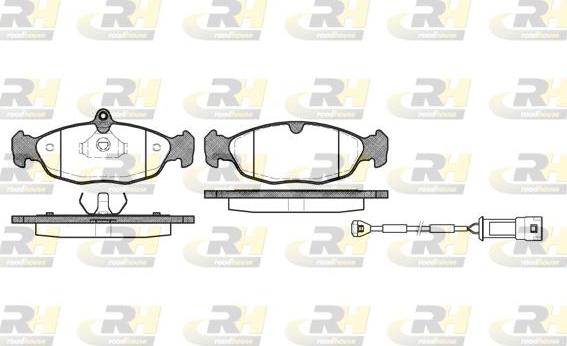 Roadhouse 2393.22 - Kit pastiglie freno, Freno a disco autozon.pro