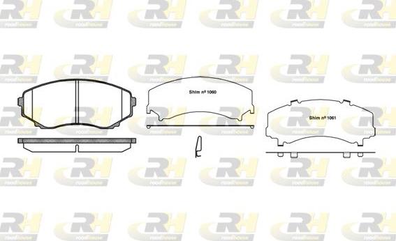 Roadhouse 2397.22 - Kit pastiglie freno, Freno a disco autozon.pro