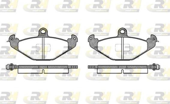 Roadhouse 2345.10 - Kit pastiglie freno, Freno a disco autozon.pro