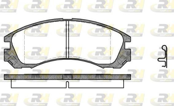 Roadhouse 2354.22 - Kit pastiglie freno, Freno a disco autozon.pro