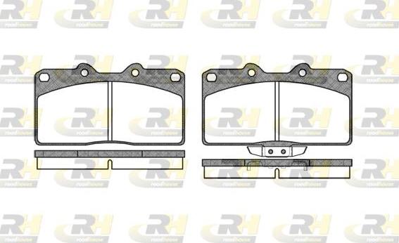 Roadhouse 2355.02 - Kit pastiglie freno, Freno a disco autozon.pro