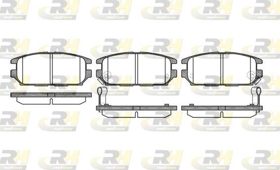 Roadhouse 2356.12 - Kit pastiglie freno, Freno a disco autozon.pro