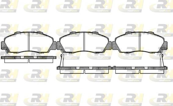 Roadhouse 2351.02 - Kit pastiglie freno, Freno a disco autozon.pro