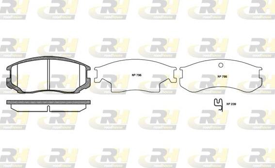 Roadhouse 2357.22 - Kit pastiglie freno, Freno a disco autozon.pro