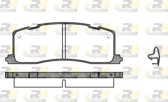 Roadhouse 2367.00 - Kit pastiglie freno, Freno a disco autozon.pro