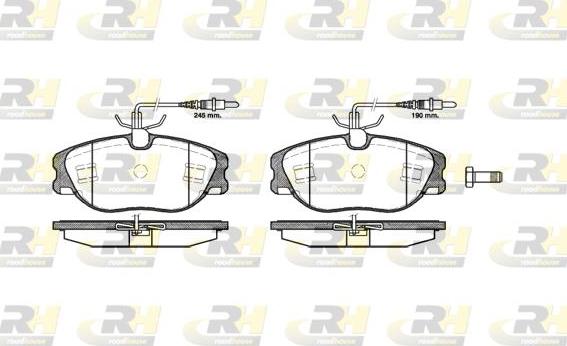 Roadhouse 2305.44 - Kit pastiglie freno, Freno a disco autozon.pro