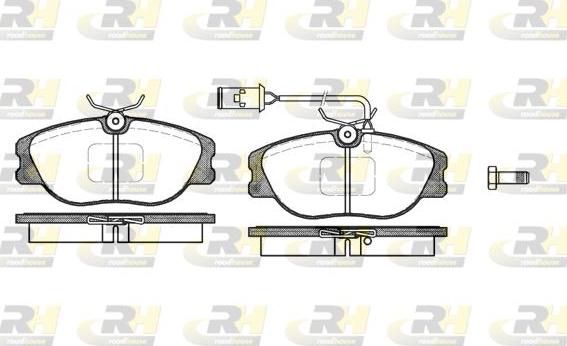 Roadhouse 2305.02 - Kit pastiglie freno, Freno a disco autozon.pro