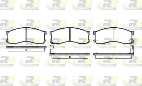 Roadhouse 2313.02 - Kit pastiglie freno, Freno a disco autozon.pro