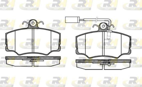 Roadhouse 2312.02 - Kit pastiglie freno, Freno a disco autozon.pro