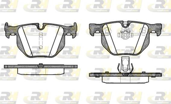 Roadhouse 2381.60 - Kit pastiglie freno, Freno a disco autozon.pro