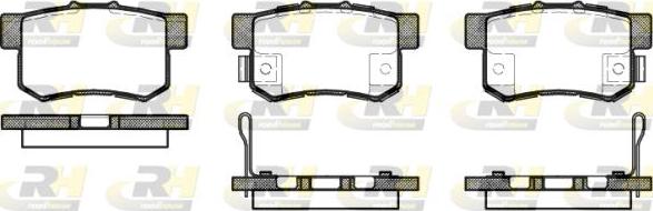 Roadhouse 2325.52 - Kit pastiglie freno, Freno a disco autozon.pro