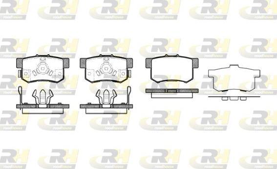 Roadhouse 2325.04 - Kit pastiglie freno, Freno a disco autozon.pro