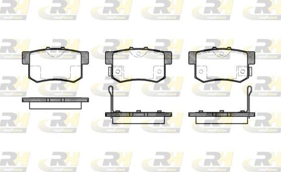 Roadhouse 2325.02 - Kit pastiglie freno, Freno a disco autozon.pro