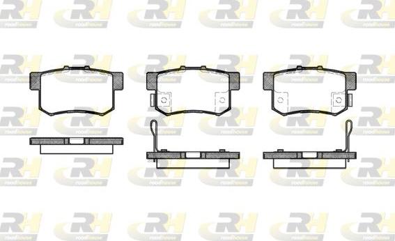 Roadhouse 2325.12 - Kit pastiglie freno, Freno a disco autozon.pro