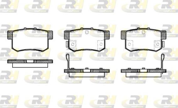 Roadhouse 2325.32 - Kit pastiglie freno, Freno a disco autozon.pro