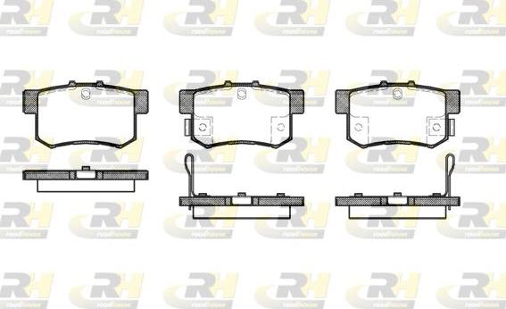 Roadhouse 2325.22 - Kit pastiglie freno, Freno a disco autozon.pro