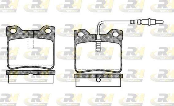 Roadhouse 2321.02 - Kit pastiglie freno, Freno a disco autozon.pro