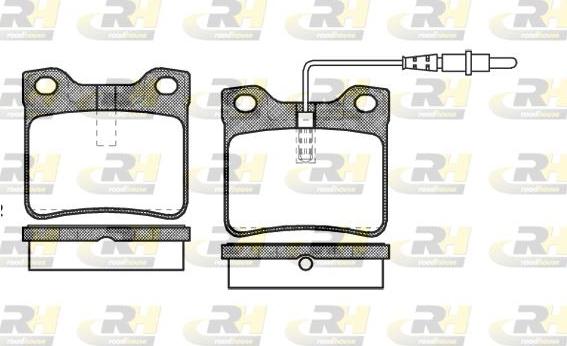 Roadhouse 2321.22 - Kit pastiglie freno, Freno a disco autozon.pro