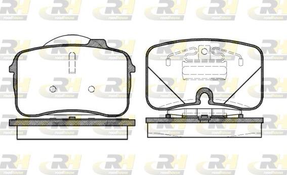 Roadhouse 2328.00 - Kit pastiglie freno, Freno a disco autozon.pro