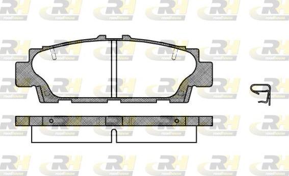 Roadhouse 2376.00 - Kit pastiglie freno, Freno a disco autozon.pro