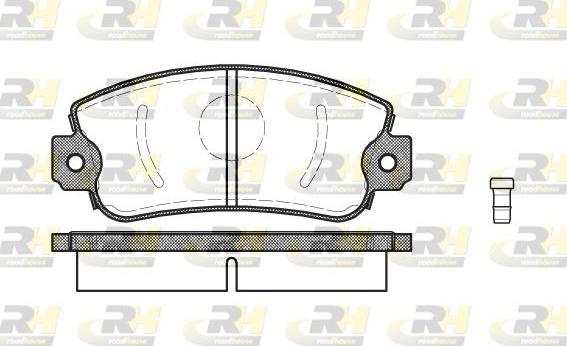 Roadhouse 2372.02 - Kit pastiglie freno, Freno a disco autozon.pro