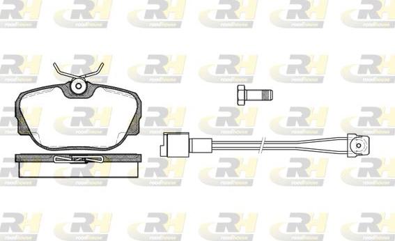 Roadhouse 2296.02 - Kit pastiglie freno, Freno a disco autozon.pro