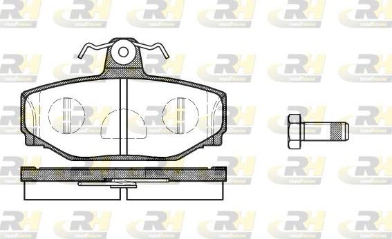 Roadhouse 2297.10 - Kit pastiglie freno, Freno a disco autozon.pro