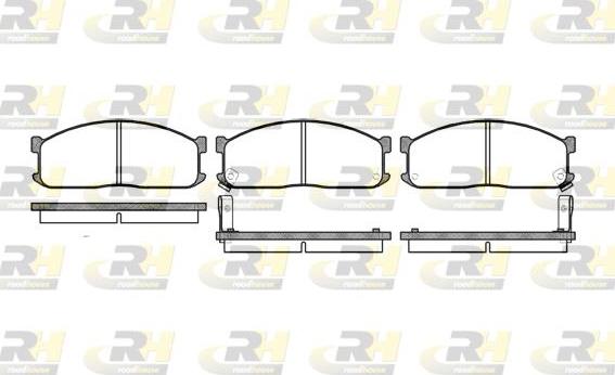 Roadhouse 2244.02 - Kit pastiglie freno, Freno a disco autozon.pro