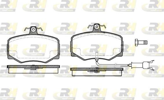 Roadhouse 2246.12 - Kit pastiglie freno, Freno a disco autozon.pro