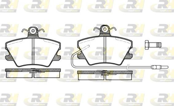 Roadhouse 2241.02 - Kit pastiglie freno, Freno a disco autozon.pro