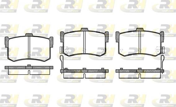 Roadhouse 2242.02 - Kit pastiglie freno, Freno a disco autozon.pro